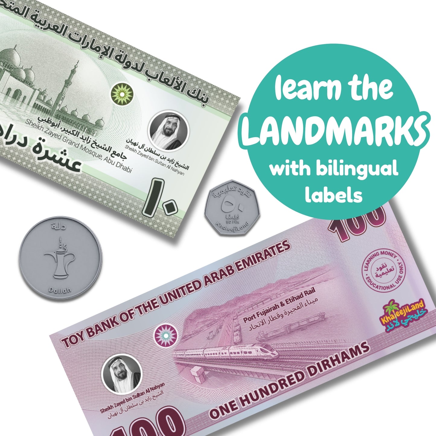 KhaleejiCash UAE Learning Money Set